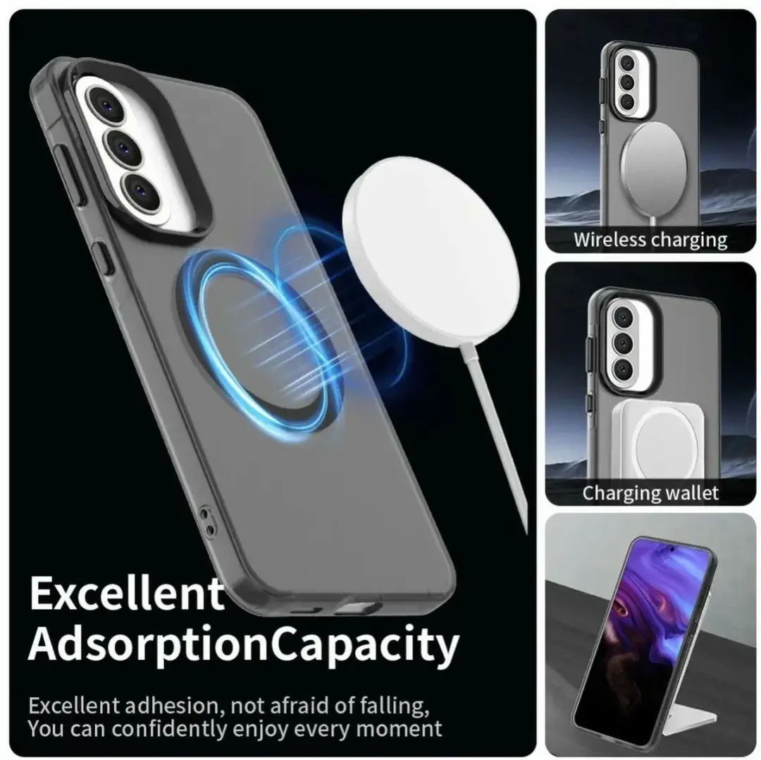 Selected MagSafe Backcover Samsung Galaxy A57 - Zwart & Transparant