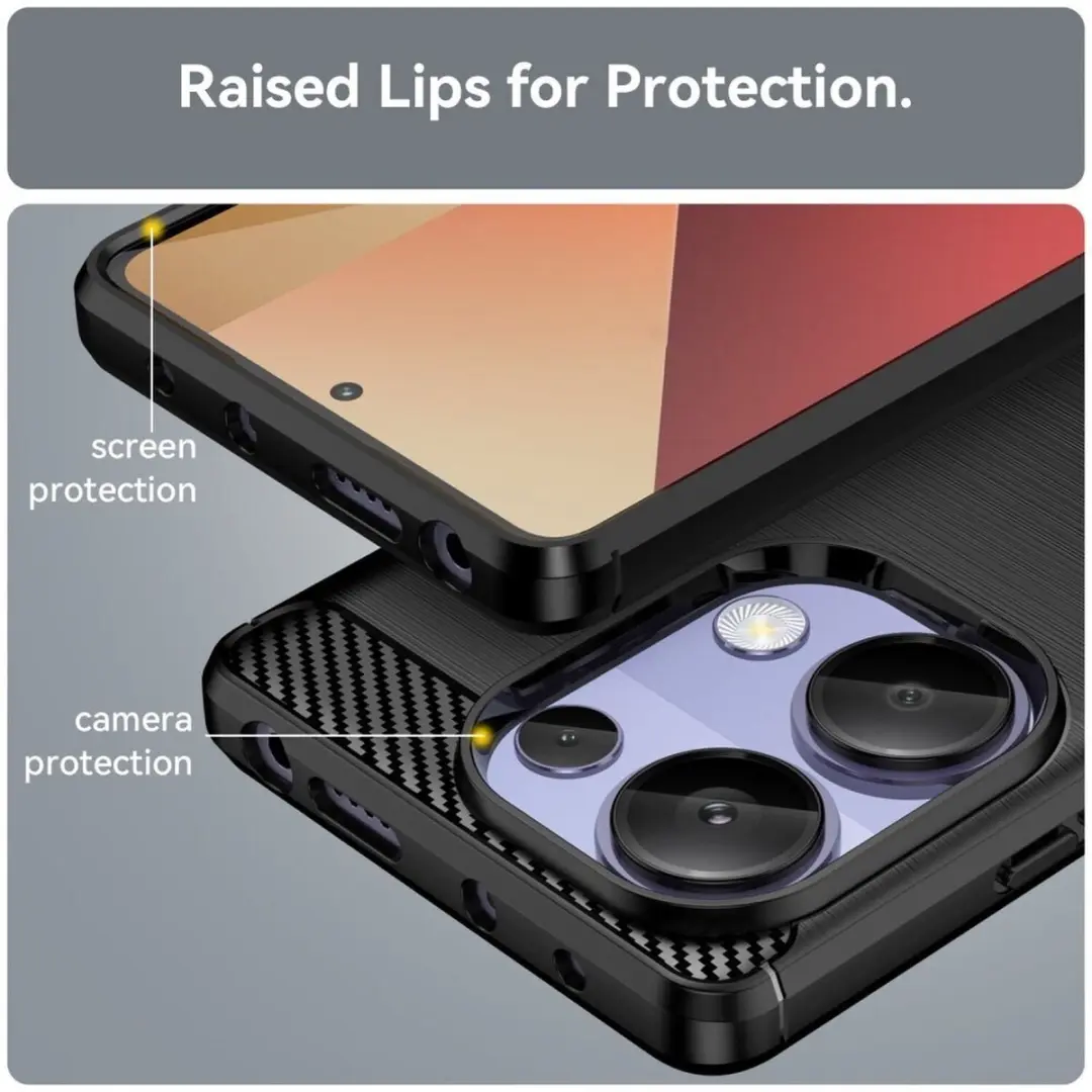 Selected TPU Hoesje Xiaomi Poco M7 Pro - Zwart