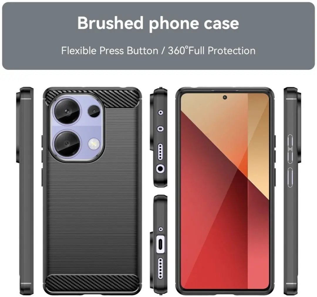 Selected TPU Hoesje Xiaomi Poco M7 Pro - Zwart - afbeelding 6 van 6