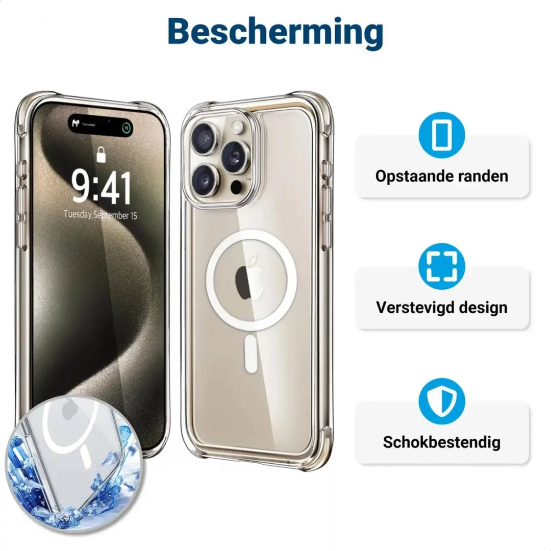 Selected Transparant TPU Hoesje iPhone 15 Pro Max - MagSafe - afbeelding 6 van 6