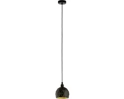 Eglo Roccaforte Hanglamp Ø17cm - Zwart/Goud