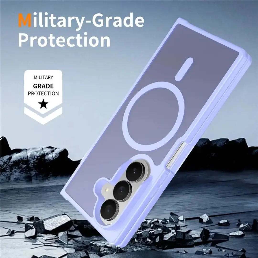 Selected Hoesje Samsung Galaxy Z Fold8 Ultra Hybrid Back Cover - Paars