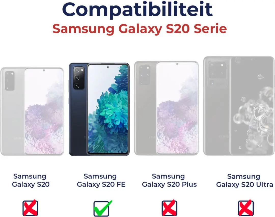 Selected SBG Outdoor Case Waterdicht Transparant Zwart - Samsung Galaxy S20 FE