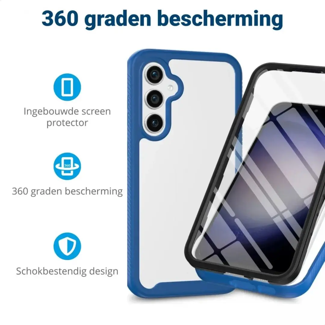 Selected by GSMpunt Samsung Galaxy S24 FE Hoesje - Blauw