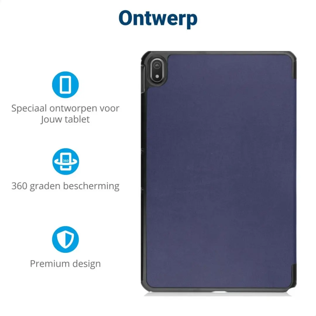 Selected by GSMpunt Nokia T20 Tablethoes - Tri-fold Kunstleder Blauw