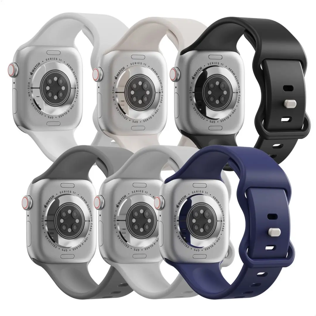 Selected SBG Siliconen Bandjes 6-pack