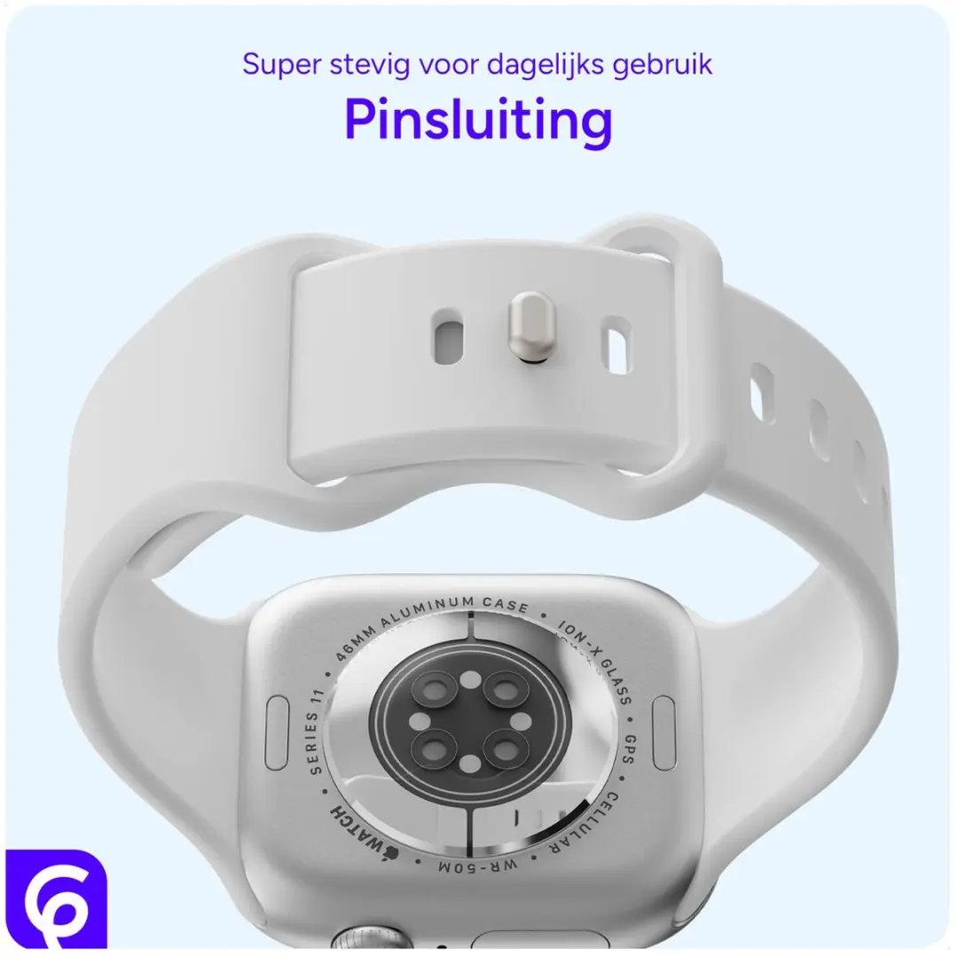 Selected SBG Siliconen Bandjes 6-pack - Apple Watch 42-49mm - Donker