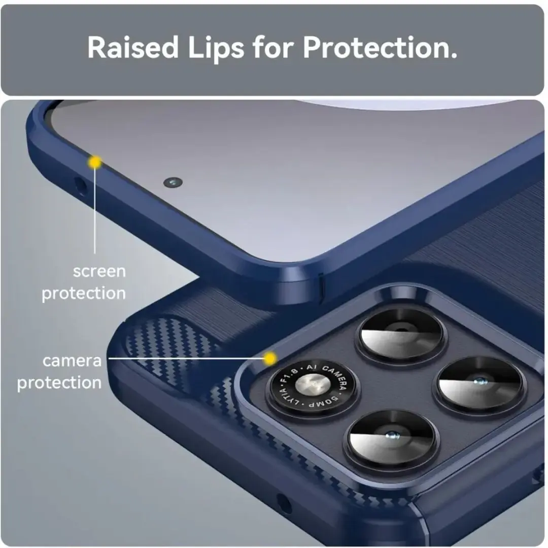 Selected TPU Hoesje Motorola Moto G67 - Blauw
