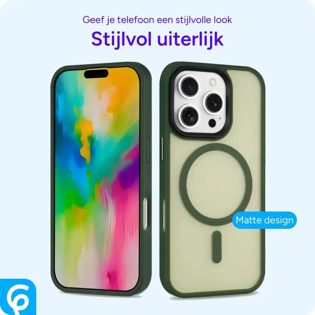 Selected Hoesje iPhone 16 Pro Max MagSafe - Donker Groen