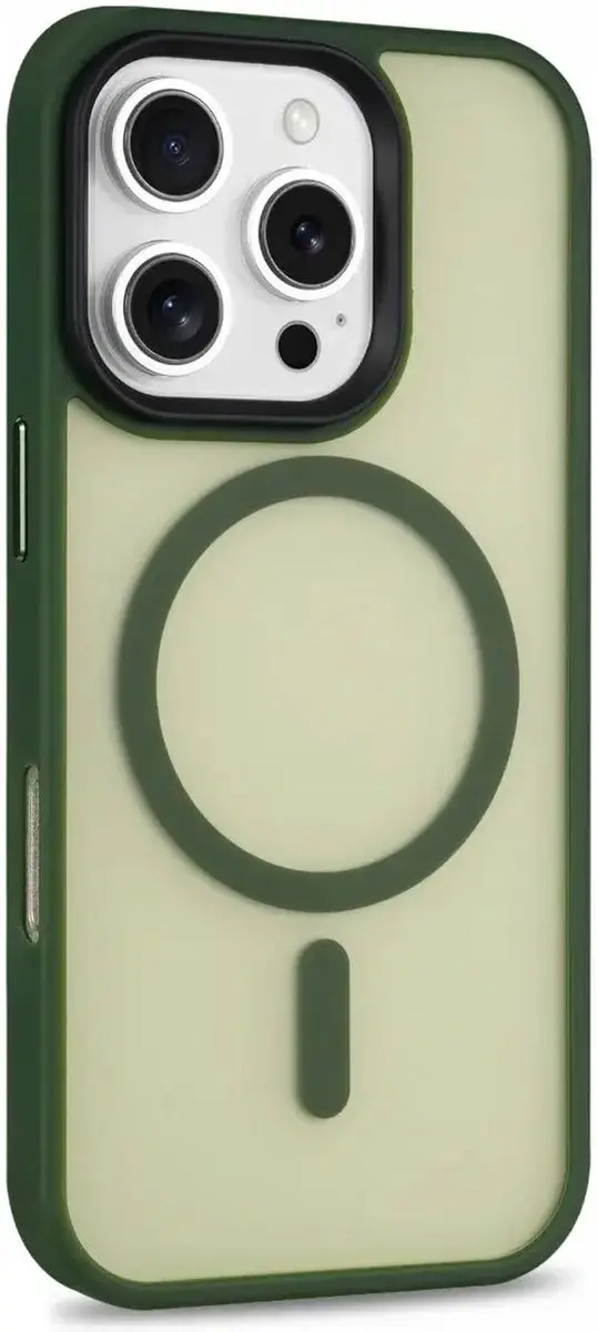 Selected Hoesje iPhone 16 Pro Max MagSafe - Donker Groen