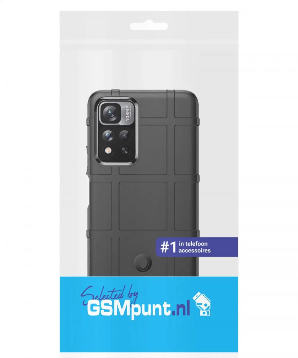 Selected Rugged Shield Hoesje Xiaomi Redmi Note 11 Pro 5G - Zwart