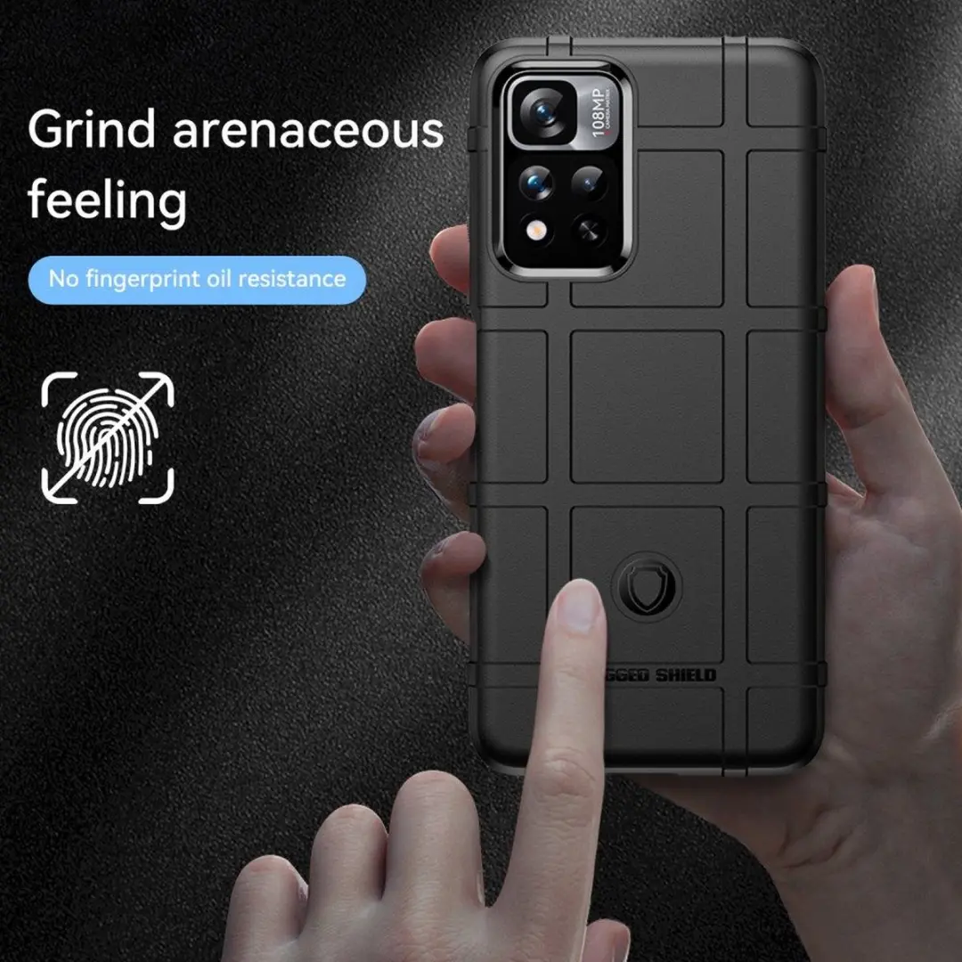 Selected Rugged Shield Hoesje Xiaomi Redmi Note 11 Pro 5G - Zwart - afbeelding 6 van 6