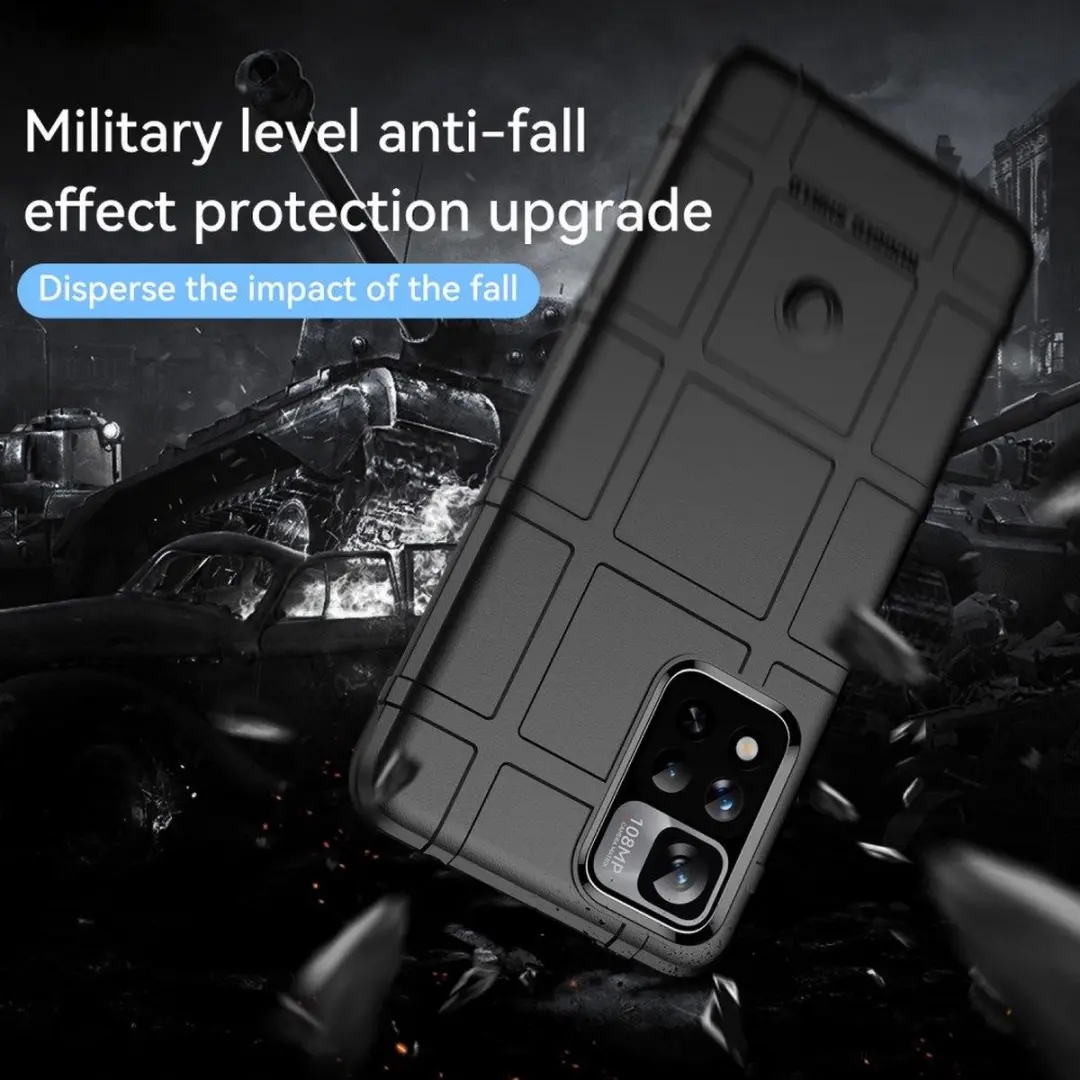 Selected Rugged Shield Hoesje Xiaomi Redmi Note 11 Pro 5G - Zwart