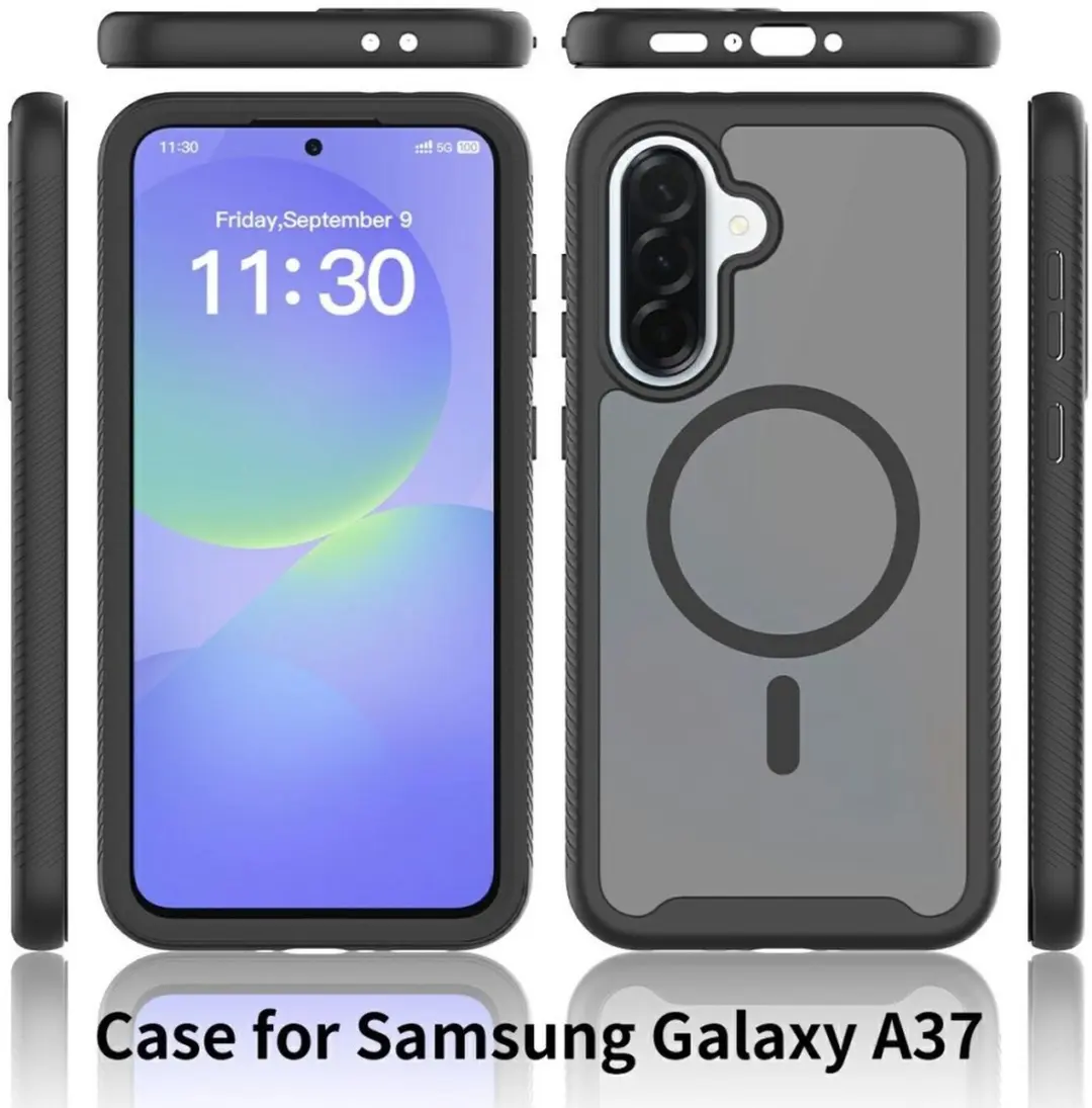 Selected Hoesje Samsung Galaxy A37 MagSafe - Transparant Zwart