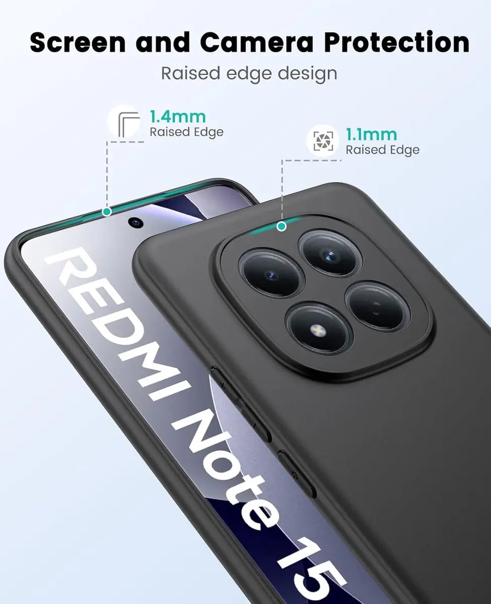 Selected TPU Hoesje Xiaomi Redmi Note 15 Pro 4G - Zwart - afbeelding 6 van 6
