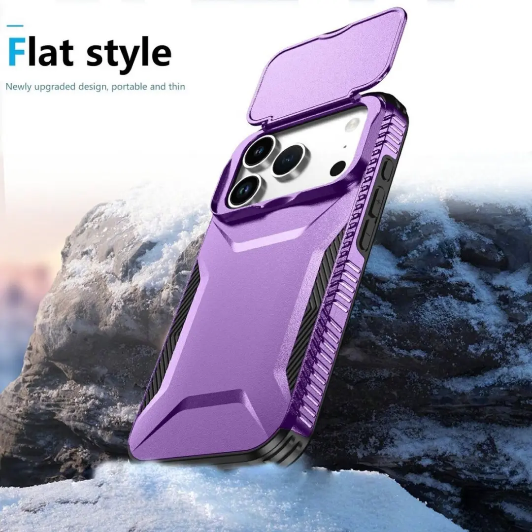Selected Hoesje iPhone 17 Pro Camera Slider - Paars