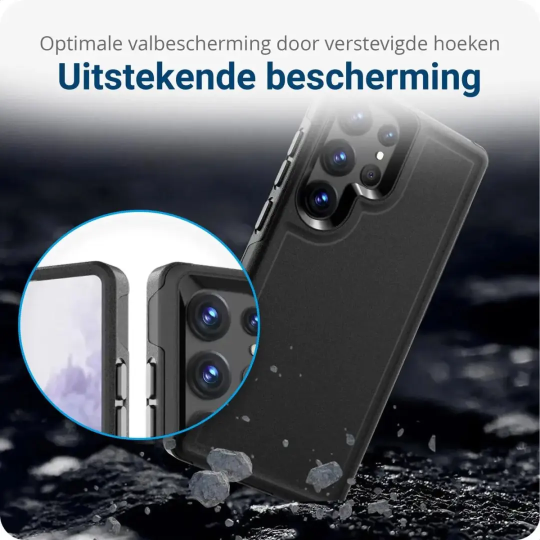 Selected by GSMpunt Samsung Galaxy S23 Ultra MagSafe Hoesje - Dual-Layer Zwart