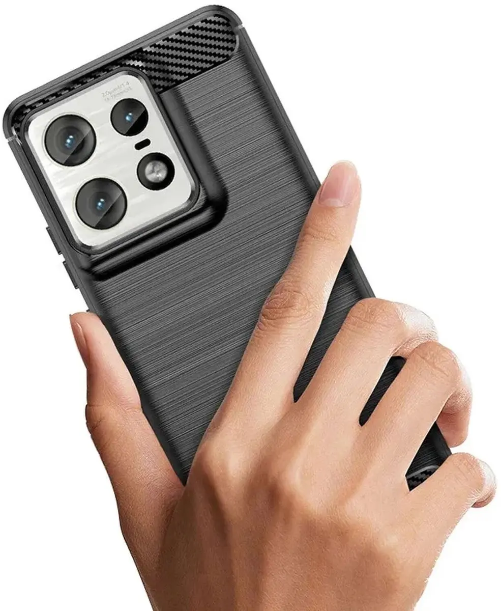 Selected TPU Hoesje Motorola Edge 50 Pro - Zwart