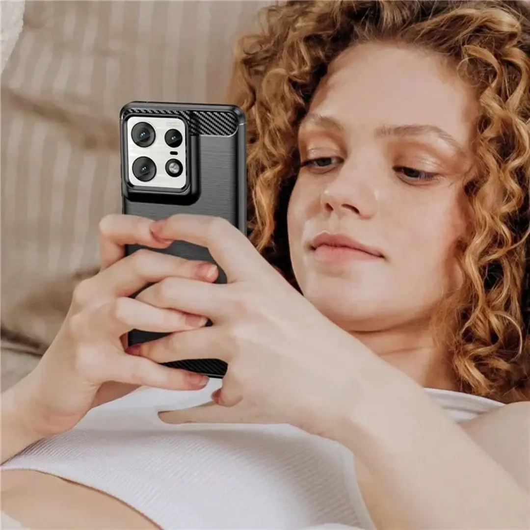 Selected TPU Hoesje Motorola Edge 50 Pro - Zwart