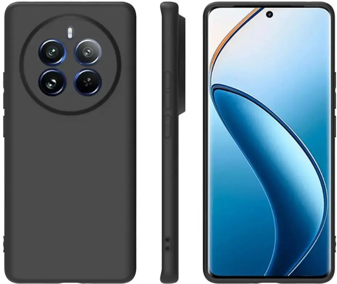 Selected Realme 12 Pro Hoesje Zwart Dun TPU