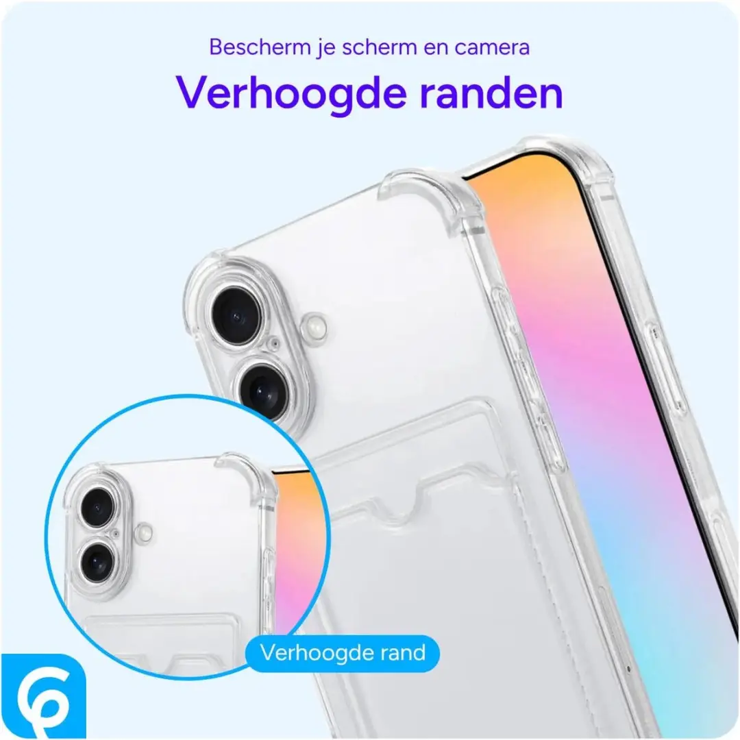 Selected Transparant Hoesje iPhone 16/17 - Pasjeshouder