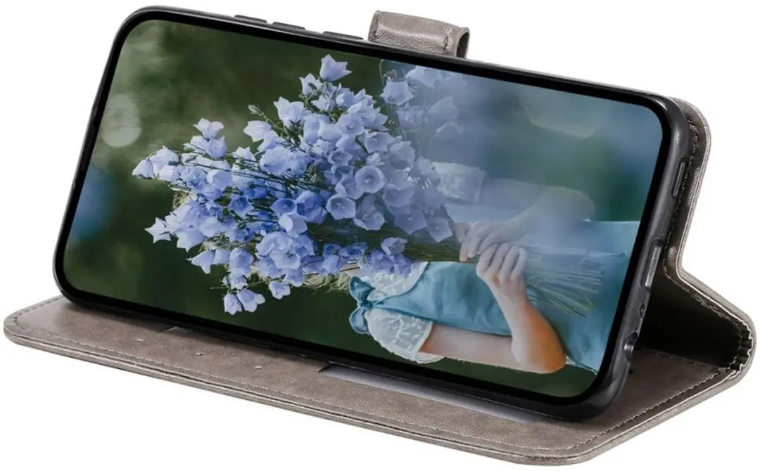 Selected Hoesje Samsung Galaxy A35 Mandala - Pasjeshouder 3 Stuks - Zwart