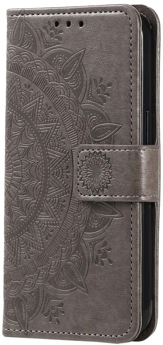 Selected Hoesje Samsung Galaxy A35 Mandala - Pasjeshouder 3 Stuks - Zwart