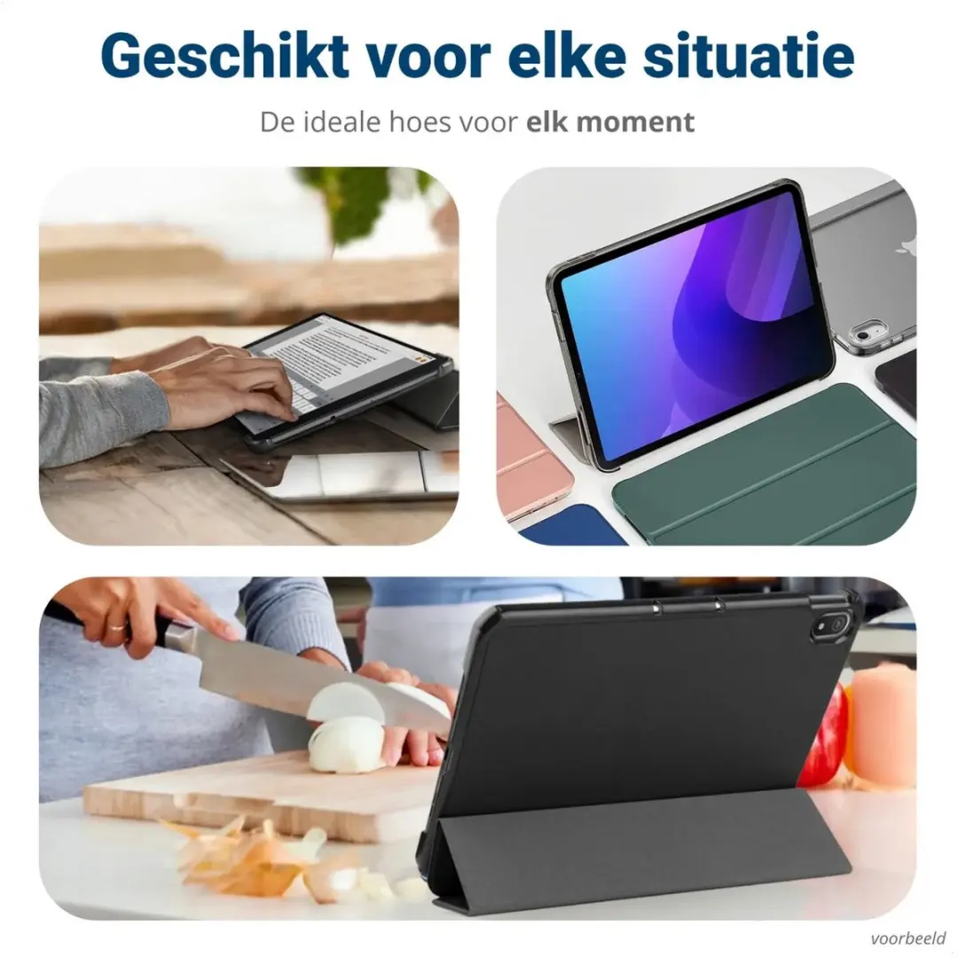 Selected Tablethoes Samsung Galaxy Tab A11 Book Case - Kunstleder Zwart