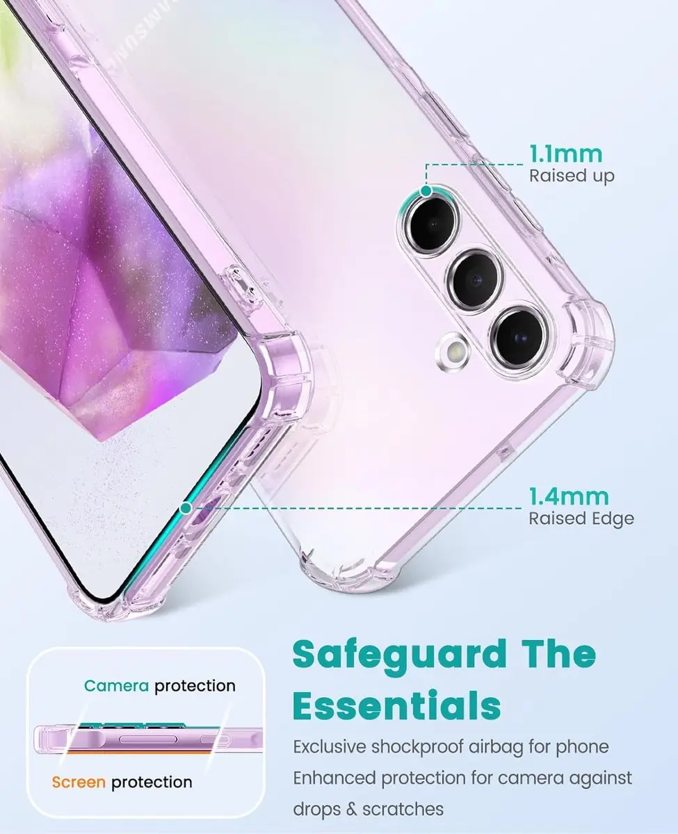 Selected TPU Hoesje Samsung Galaxy A35 - Transparant - afbeelding 6 van 6