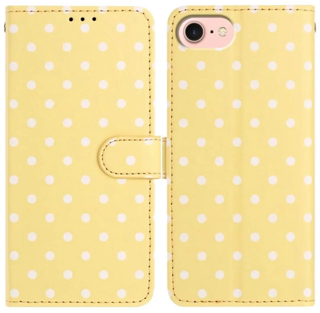 Selected Apple iPhone 16/17 Hoesje Polka Dot Wallet Book Case