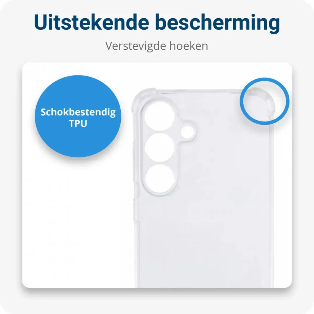 Selected Schokbestendig Hoesje Samsung Galaxy S25 - Transparant