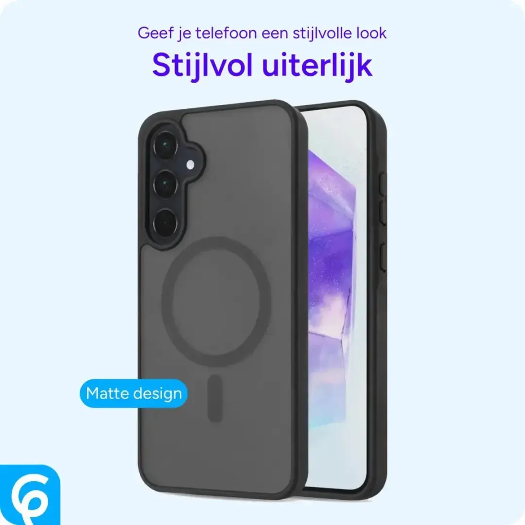 Selected Hoesje Samsung Galaxy A55 MagSafe - Mat - Zwart