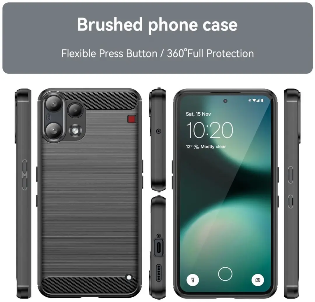 Selected TPU Hoesje Nothing Phone (3a) Lite - Zwart