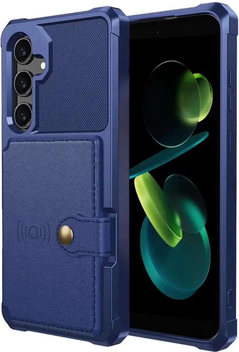 Selected Portemonnee Hoesje Samsung Galaxy A56 - 4 Pasjes - Blauw