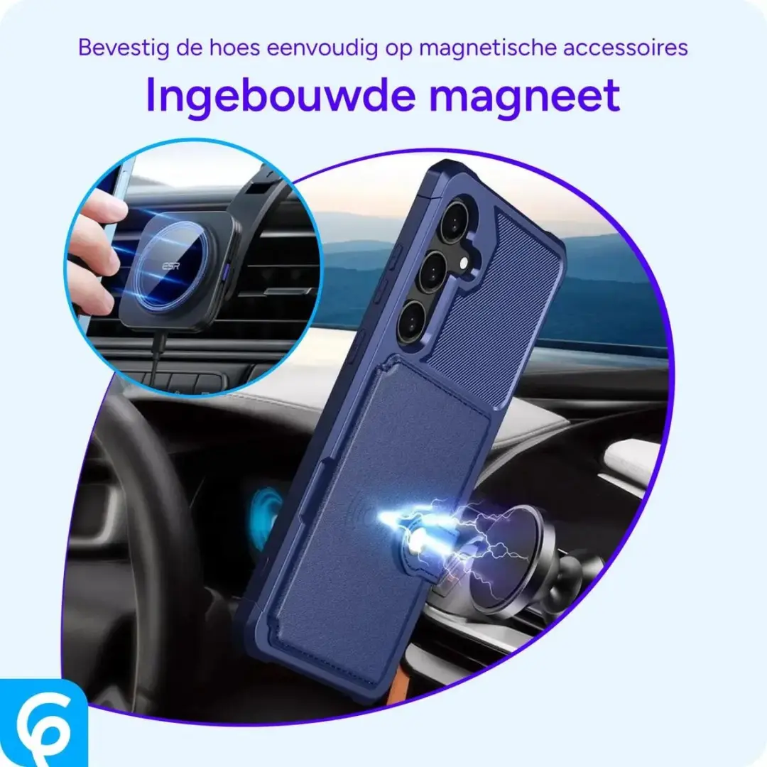 Selected Portemonnee Hoesje Samsung Galaxy A56 - 4 Pasjes - Blauw