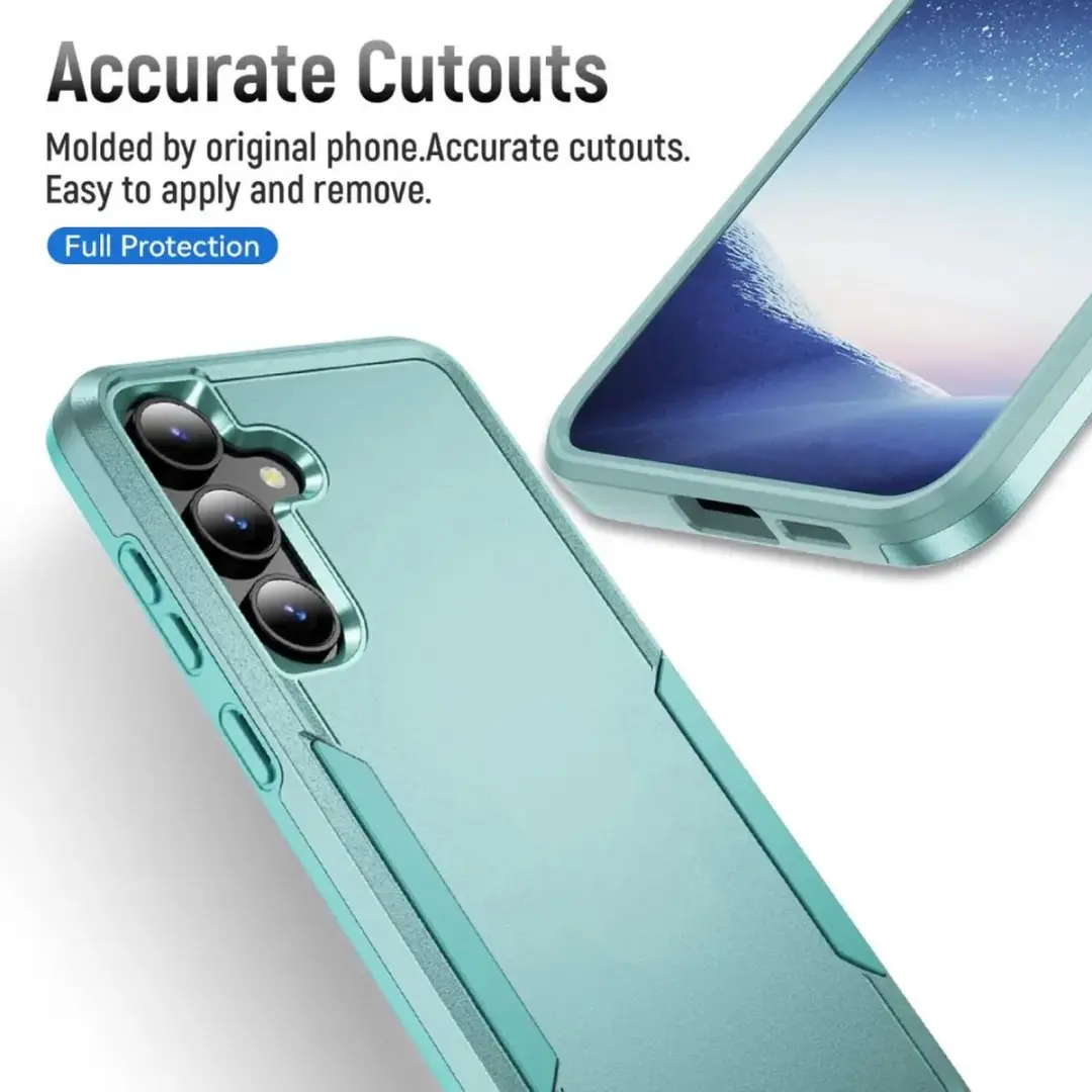 Selected Back Cover Rugged Hoesje Samsung Galaxy S24/S25 Plus - Groen