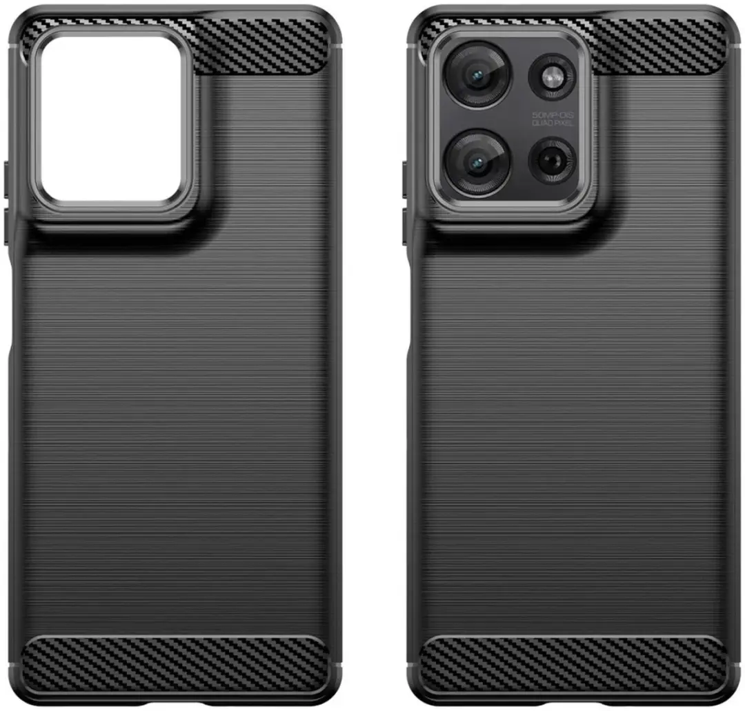 Selected TPU Hoesje Motorola Moto G75 - Zwart