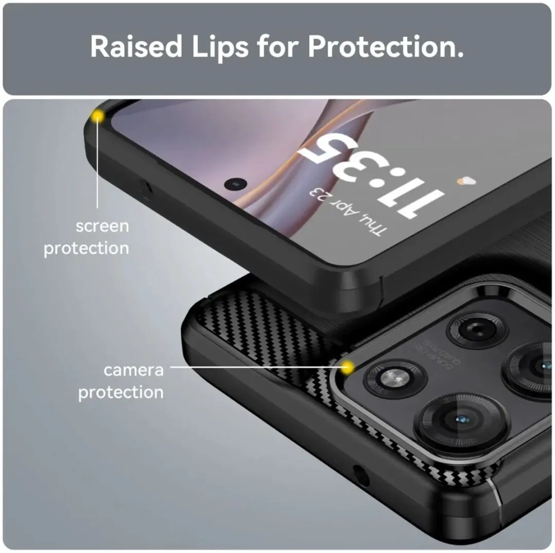 Selected TPU Hoesje Motorola Moto G75 - Zwart