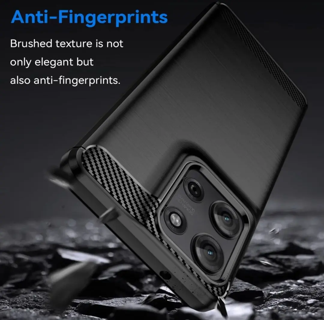 Selected TPU Hoesje Motorola Moto G75 - Zwart