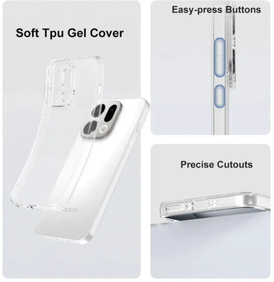 Selected Transparant TPU Hoesje Oppo Find X9 - Ultra Dun