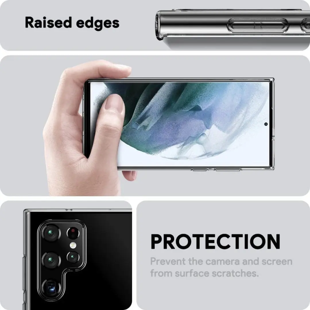 Selected Transparant TPU Hoesje Samsung Galaxy S22 Ultra