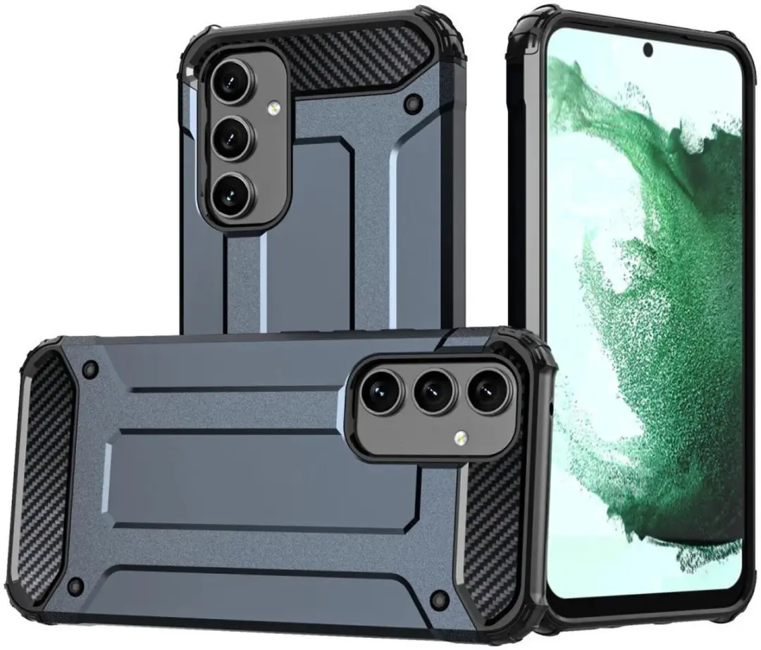 Selected Hoesje Samsung Galaxy A55 Hybride Blauw