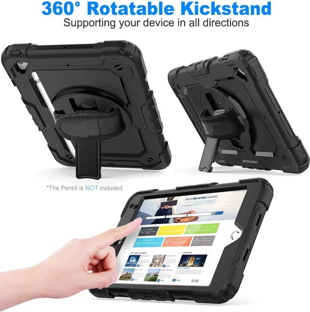 Selected Hoes iPad Mini 4/5 met Screenprotector - Zwart