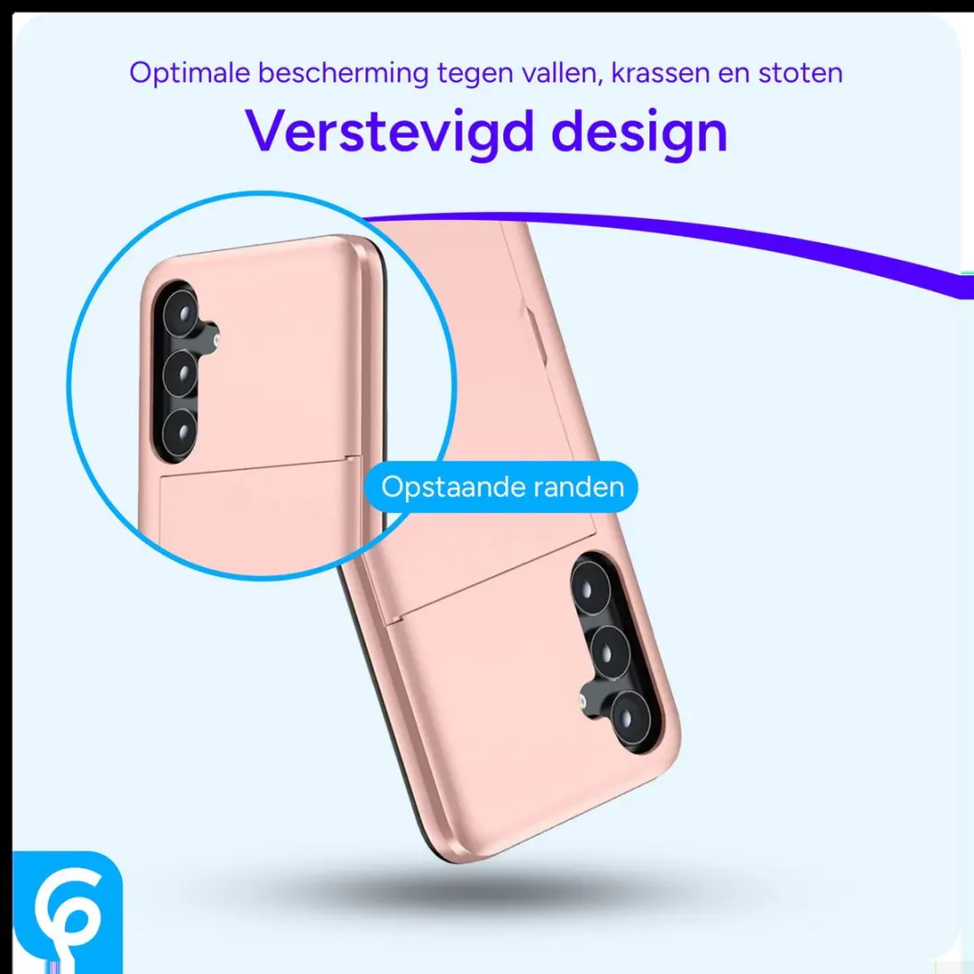 Selected Hoesje Samsung Galaxy S24 Roze - 2 Kaarthouders