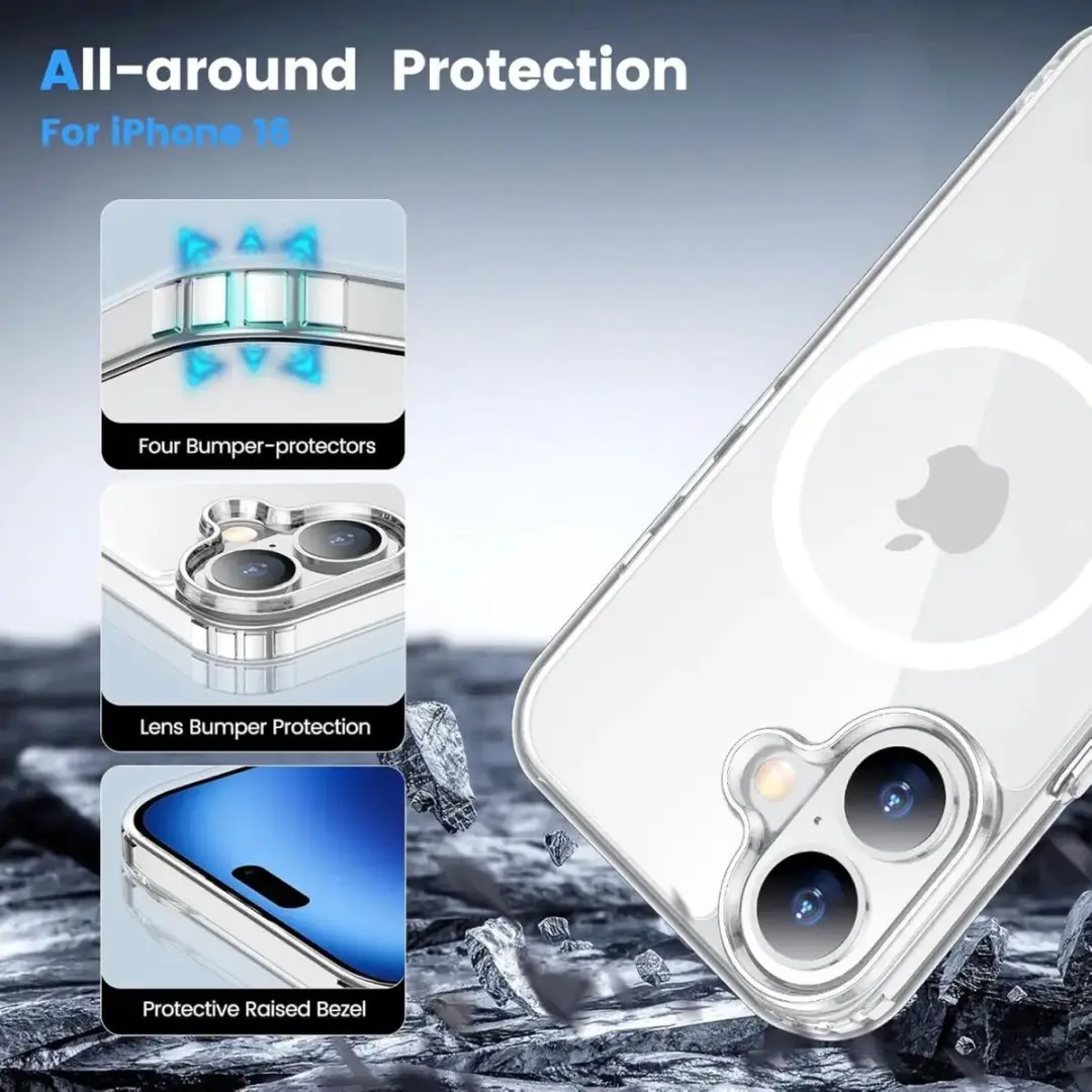 Selected Hoesje Apple iPhone 16 MagSafe Transparant
