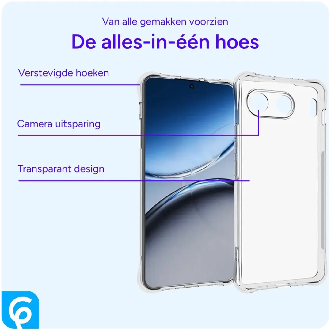 Selected by GSMpunt Transparant Hoesje OnePlus Nord 4 - Schokbestendig