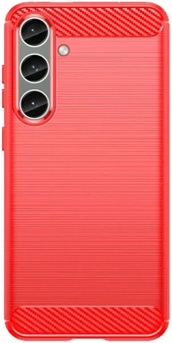 Selected TPU Hoesje Samsung Galaxy S24 - Rood