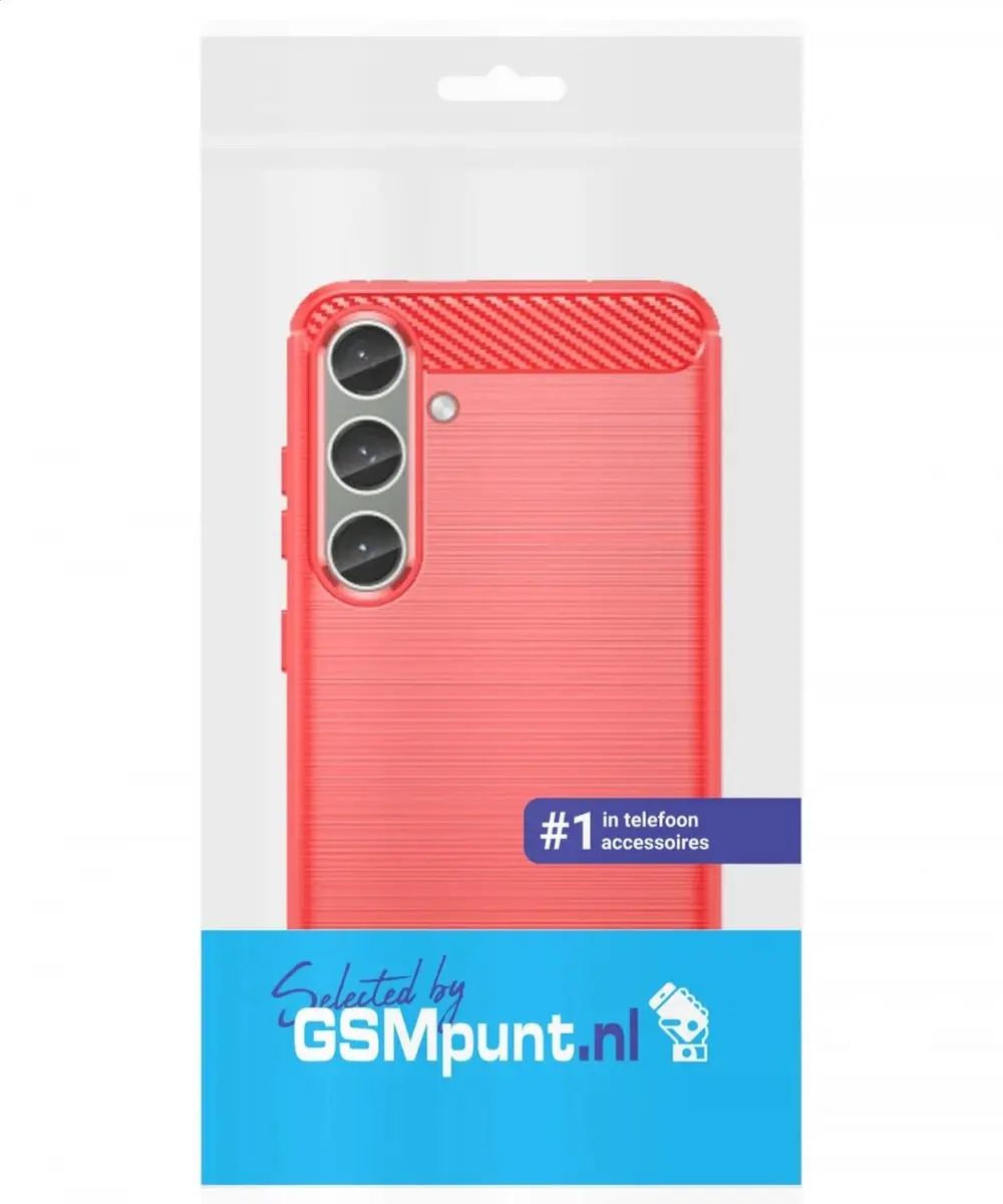 Selected TPU Hoesje Samsung Galaxy S24 - Rood
