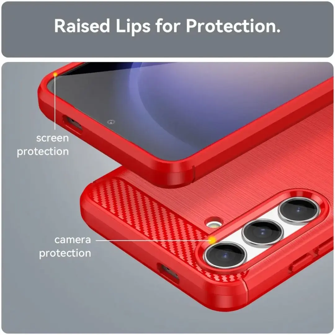 Selected TPU Hoesje Samsung Galaxy S24 - Rood