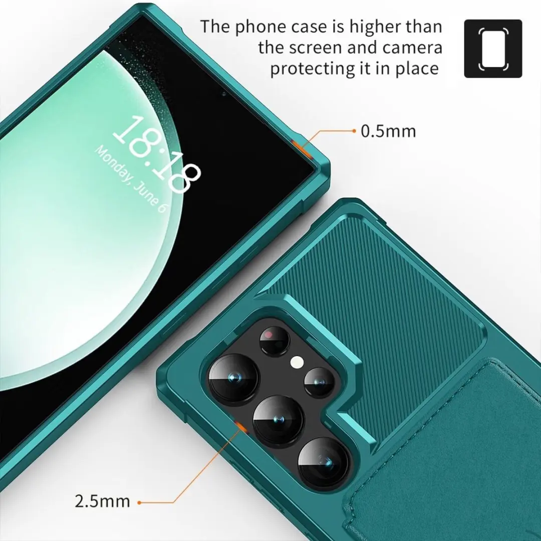 Selected Portemonnee Hoesje Samsung Galaxy S26 Ultra - 4 Pasjes - Groen - afbeelding 6 van 6